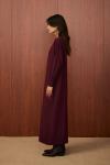 Basıc Triko Elbise-Bordo-MRW-1508