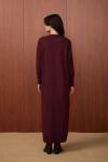Basıc Triko Elbise-Bordo-MRW-1508