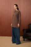 Yaka Verev Tunik-Kahverengi-MRW-1558