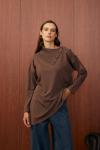 Yaka Verev Tunik-Kahverengi-MRW-1558