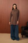 Yaka Verev Tunik-Kahverengi-MRW-1558