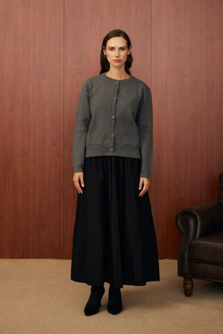 Bomber Mini Hırka-Antrasit-MRW-1557