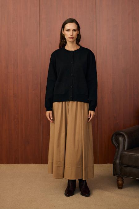 Bomber Mini Hırka-Siyah-MRW-1557