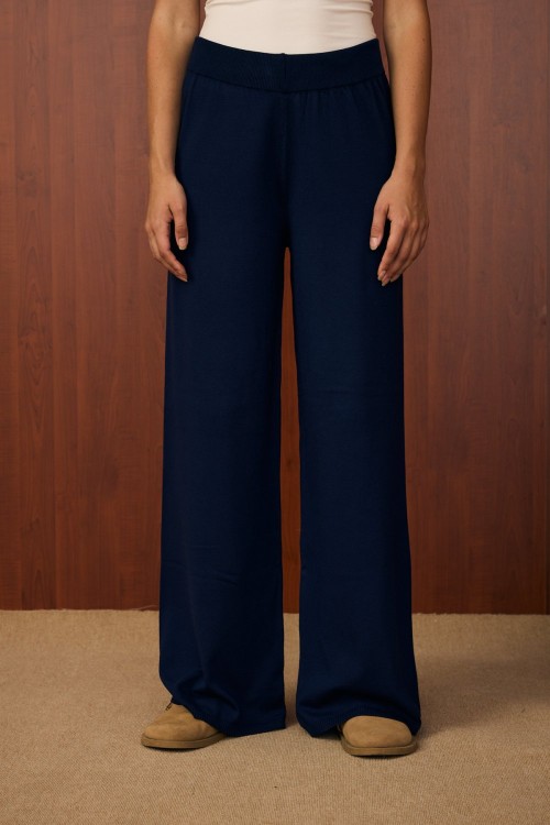 Basic Triko Pantolon-Lacivert-MRW-1511