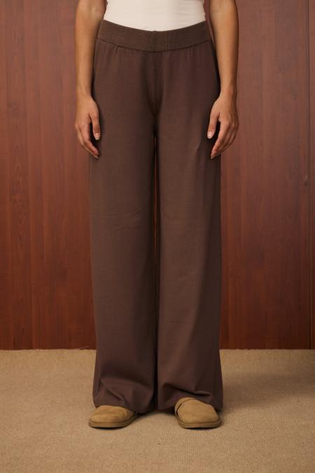 Basic Triko Pantolon-Kahverengi-MRW-1511