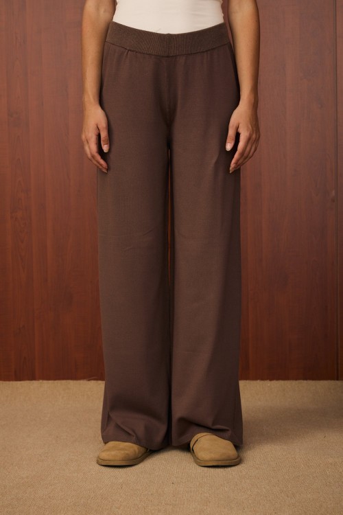 Basic Triko Pantolon-Kahverengi-MRW-1511