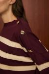 Paris Triko Tunik-Bordo -MRW-1500