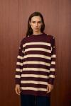 Paris Triko Tunik-Bordo -MRW-1500