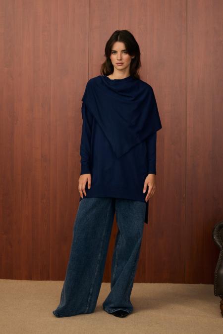 Meryy Triko Tunik-Lacivert