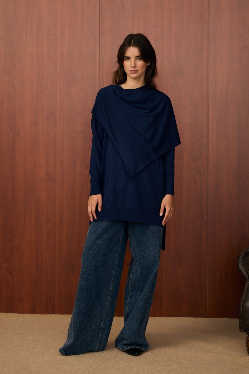 Meryy Triko Tunik-Lacivert-MRW-1506