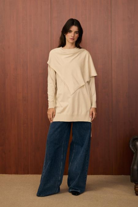 Meryy Triko Tunik-Bej