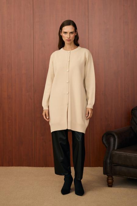 Bomber Hırka-Bej-MRW-1556