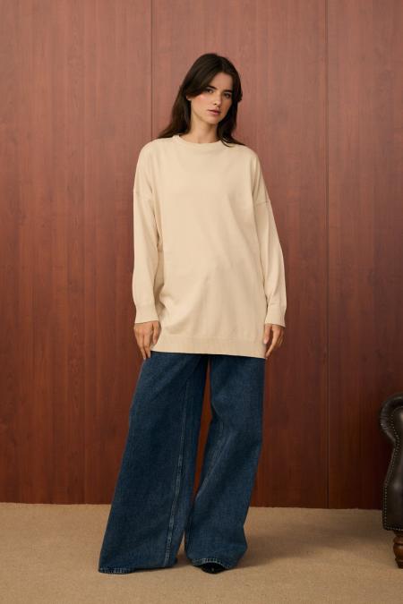 Venedik Triko Tunik-Bej