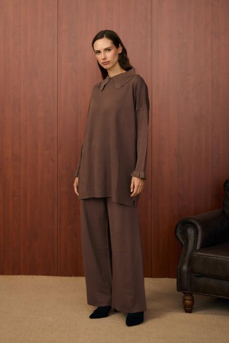 Heidi Triko Takım-Kahverengi