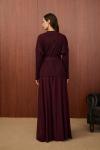 Simli Etek Takım-Bordo-MRW-1524