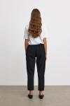 Peru Paça Denim Pantolon-Siyah -MRW-1513