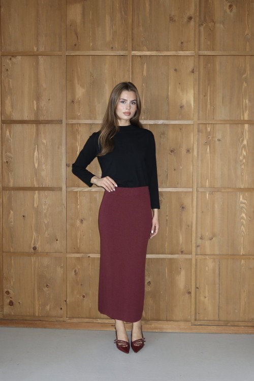 Triko Kalem Etek-Bordo-MRW-1600