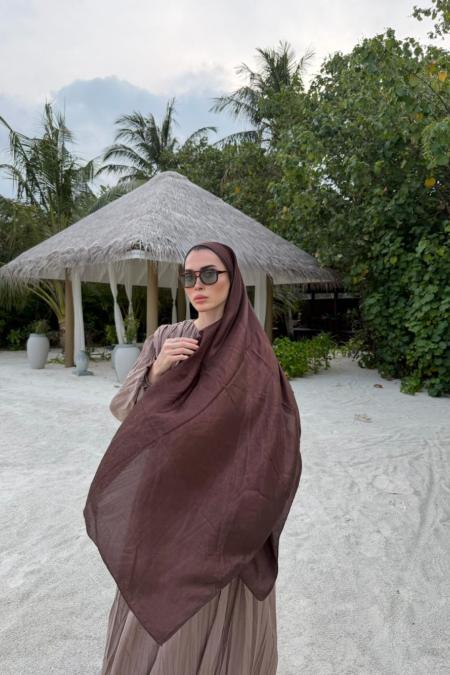 Iconıc Şal-Kahverengi-MRW-2605