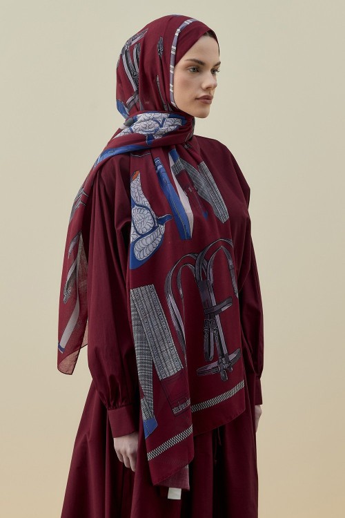 Artisan Şal-Bordo-MRW-2612