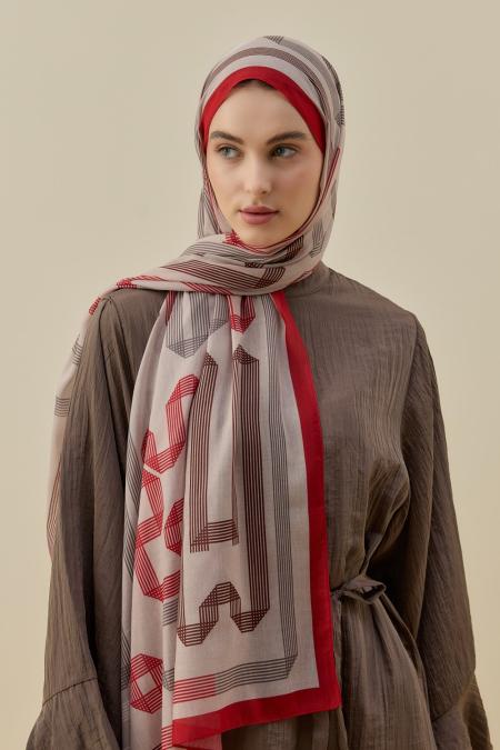 Eternal Şal-Kırmızı