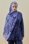 Luxe Minimal Şal-Mavi-MRW-2614