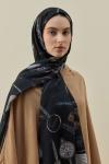 Luxe Minimal Şal-Siyah-MRW-2614