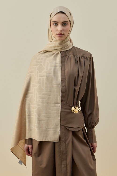 Oriantal Elegance Şal-Bej-MRW-2602