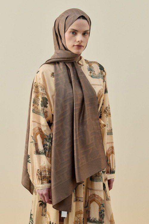 Oriantal Elegance Şal-Kahverengi-MRW-2602