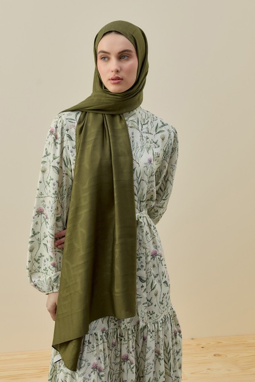 Oriantal Elegance Şal-Haki-MRW-2602
