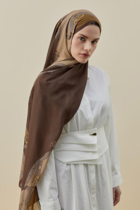 Mirage Şal-Kahverengi