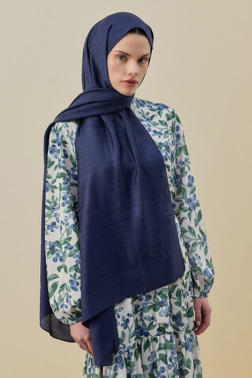 Royal Modest Şal-Lacivert-MRW-2601