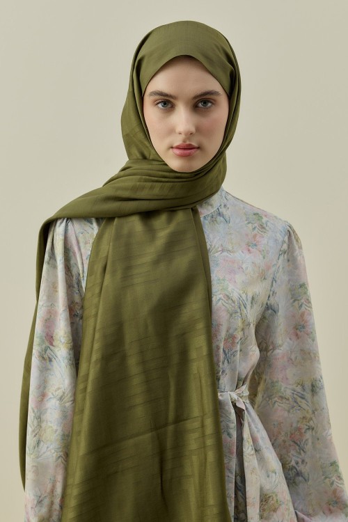 Royal Modest Şal-Haki-MRW-2601