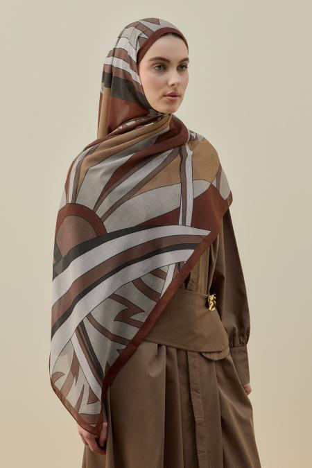 Mucci Şal-Kahverengi