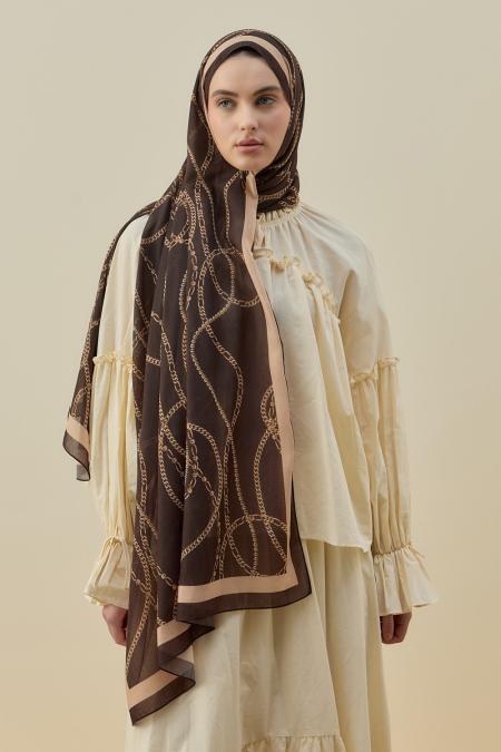 Crown Şal-Kahverengi