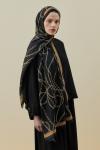 Crown Şal-Siyah-MRW-2608