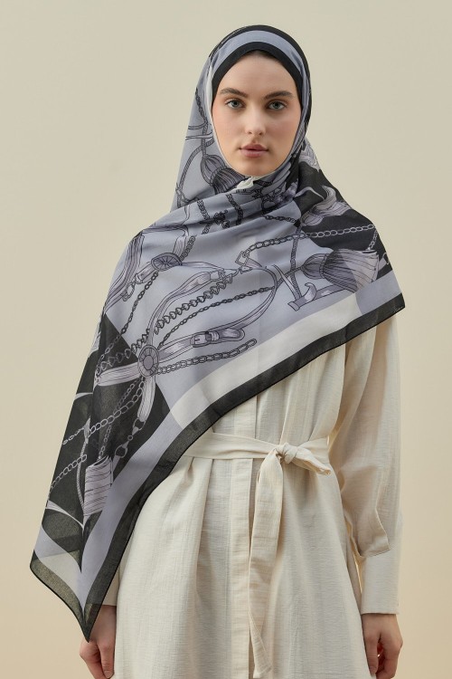 Modern Grace Şal-Siyah-MRW-2613