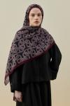 Geometrik Şal-Bordo-MRW-2609