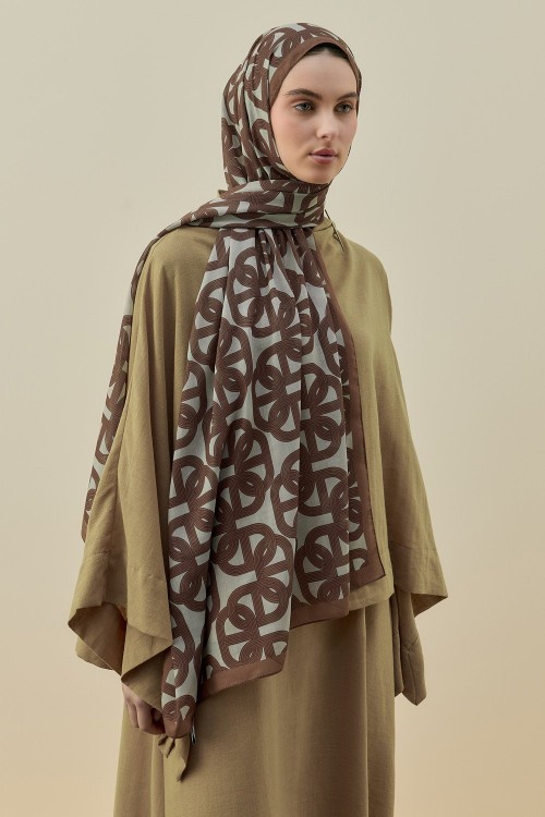 Geometrik Şal-Bej-MRW-2609