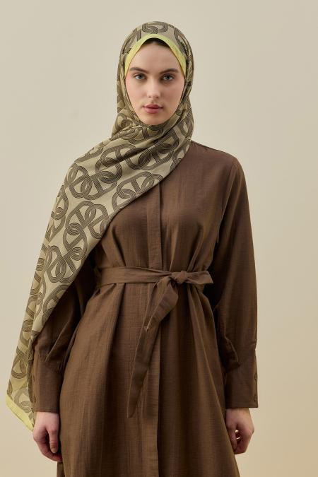 Geometrik Şal-Sarı