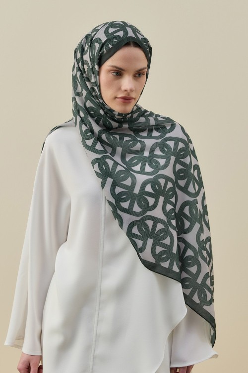 Geometrik Şal-Yeşil-MRW-2609