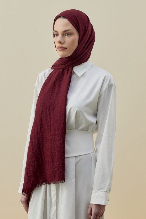 Soft Bambu Şal-Bordo-MRW-2619