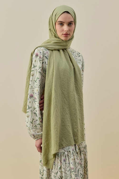 Soft Bambu Şal-Ç. Yeşil-MRW-2619