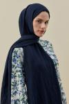 Soft Bambu Şal-Lacivert-MRW-2619