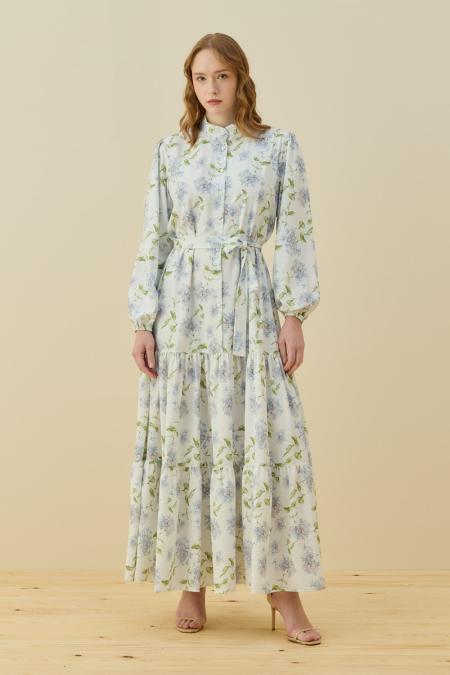 Bloom Serisi Elbise-Yeşil 