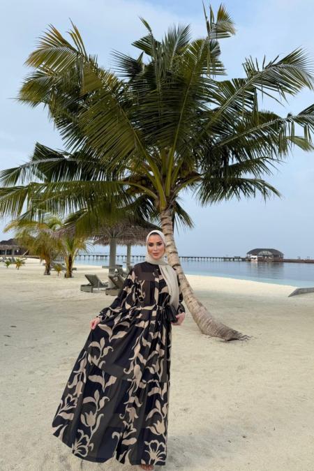 Marakeş Elbise-Siyah -MRW-1775