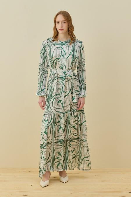 Elegante Elbise-Yeşil 