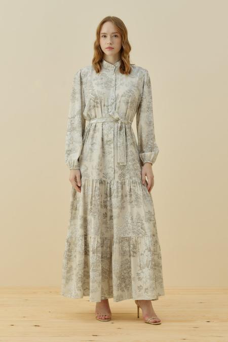 Bloom Serisi Elbise-Taş 