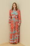 Vintage Vual Elbise-Oranj -MRW-1718