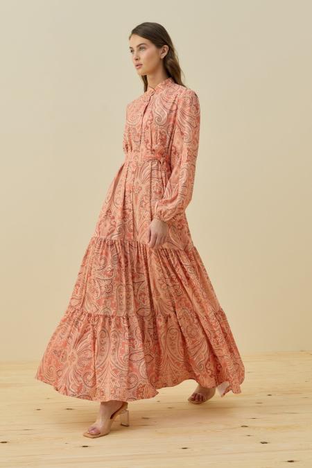 Bloom Serisi Elbise-Oranj 