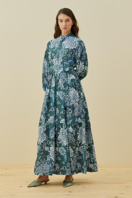 Marakeş Elbise-Zümrüt Yeşil 